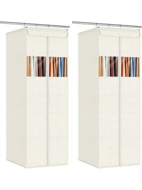 Clear Hanging Garment Bags for Closet Storage | Space-Saving Dress & Suit Bags